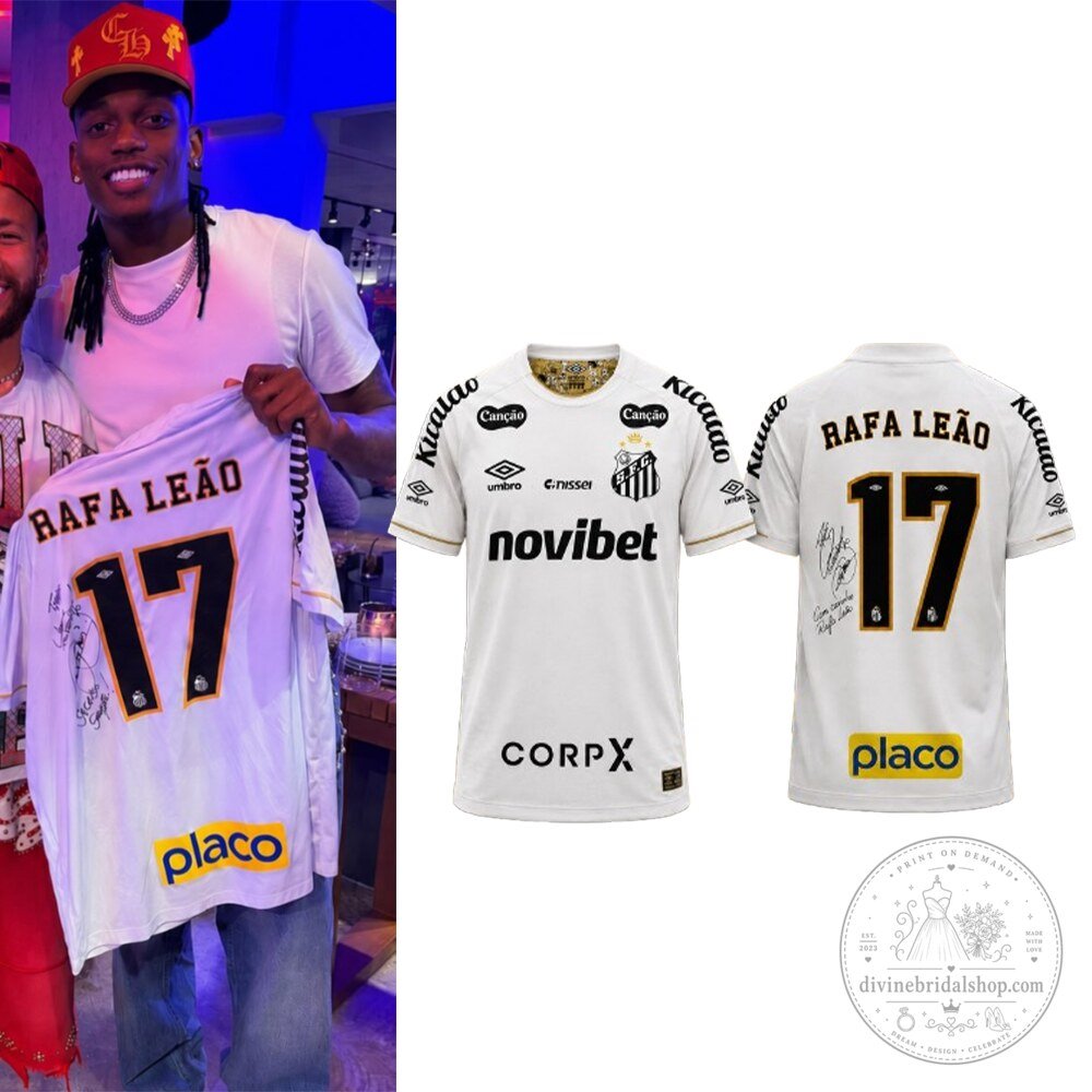 Rafael Leao Neymar Santos FC 2026/27 Home Soccer Jersey Shirt