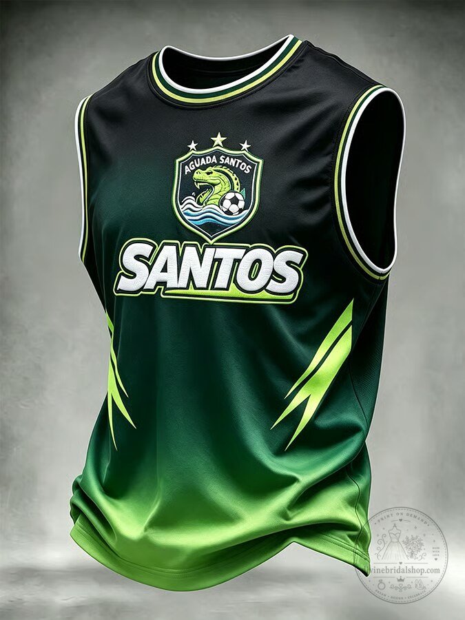 Aguada Santos Puerto Rico Basketball Team Green Ombre Tank Top