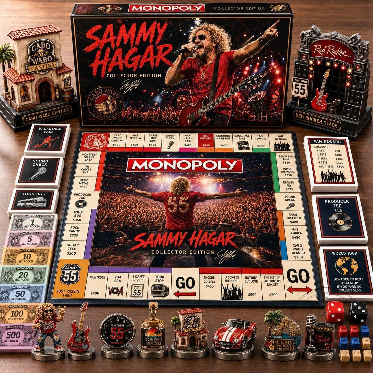 Sammy Hagar Collector Edition Monopoly Board Game