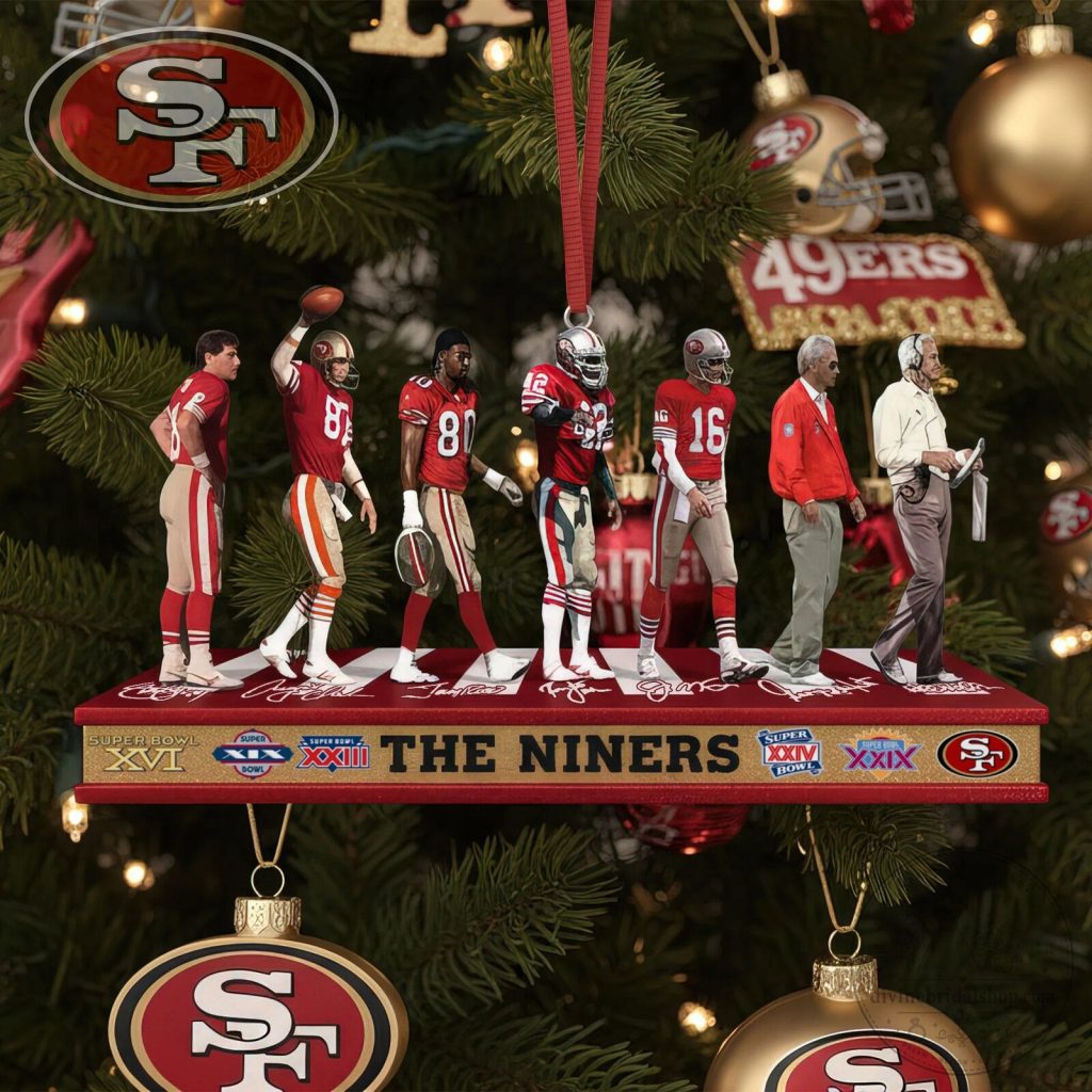 San Francisco 49ers Super Bowl Champions Christmas Tree Ornament 49ers Super Bowl Champions Christmas Tree Ornament