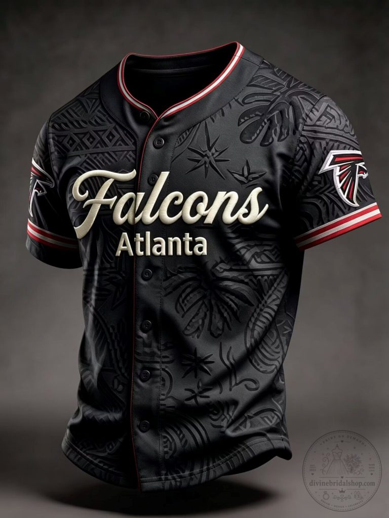 Atlanta Falcons Black Hawaiian Shirt Men's Football Team Fan Apparel