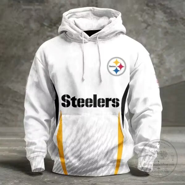 Pittsburgh Steelers Football Team White Fan Hoodie