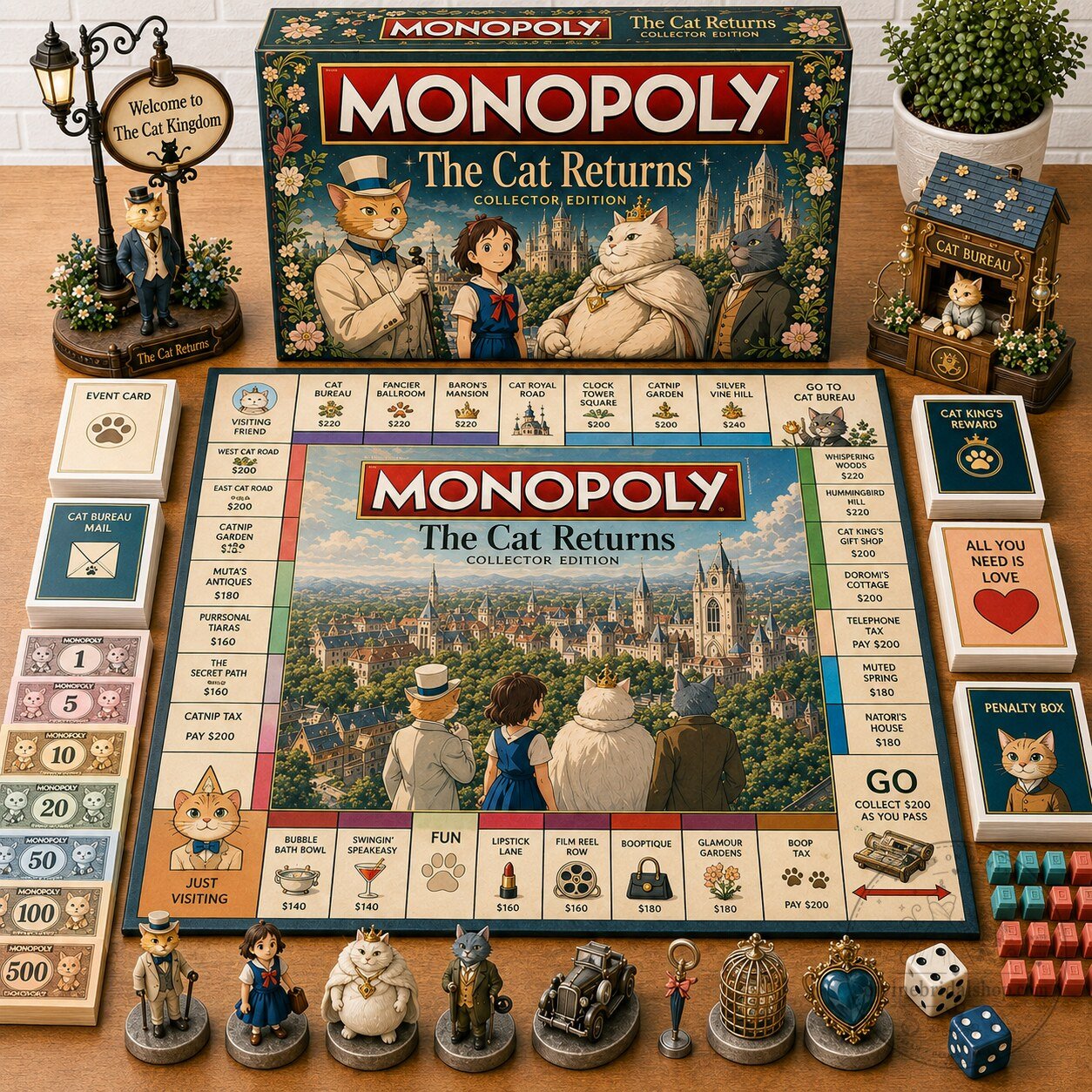 Monopoly The Cat Returns Collector Edition Board Game