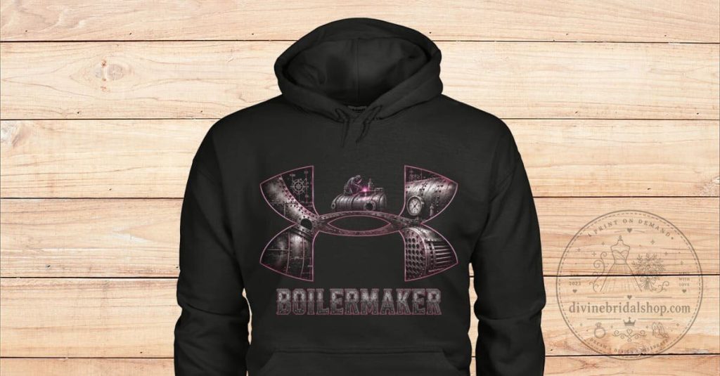 Boilermaker Under Armor Style Logo Black Hoodie Boilermaker Under Armor Style Logo Black Hoodie