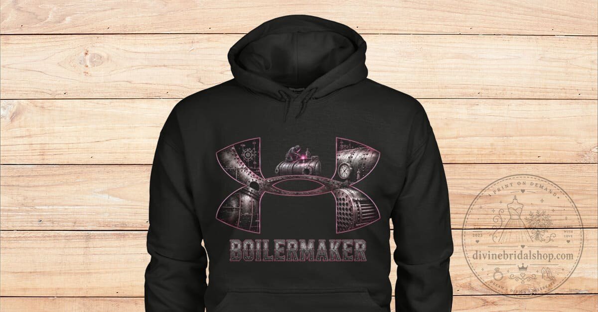 Boilermaker Under Armor Style Logo Black Hoodie