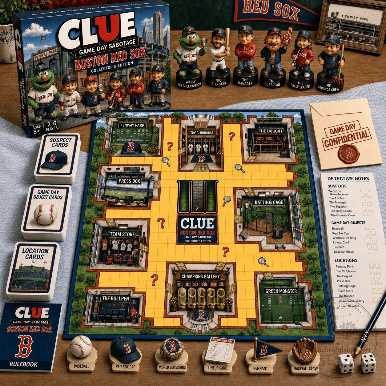 Boston Red Sox Clue Game Day Sabotage Collector's Edition Board Game