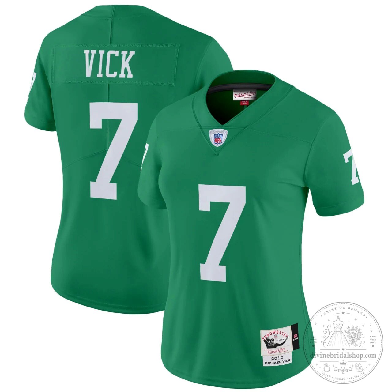 Michael Vick New York Jets Green Football Jersey