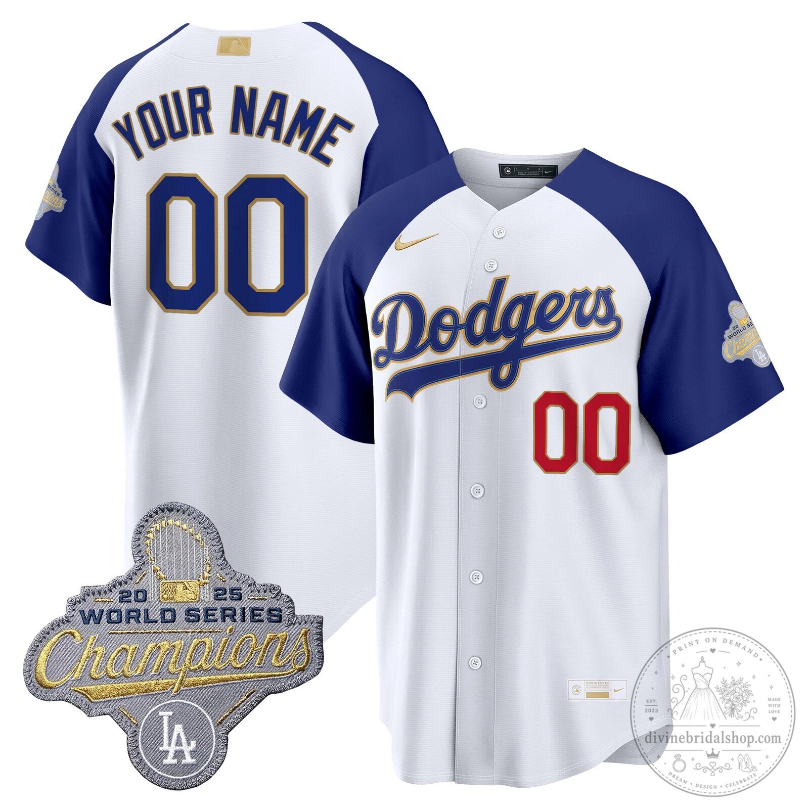 Los Angeles Dodgers World Series Champions Baseball Jersey