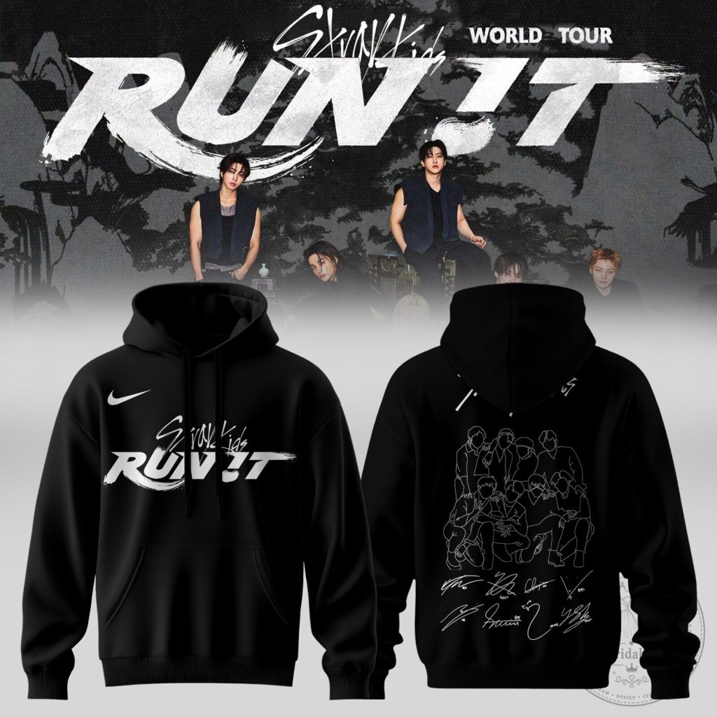 Hoodie for Stray Kids World Tour RUN IT Edition Hoodie for Stray Kids World Tour: RUN IT Edition