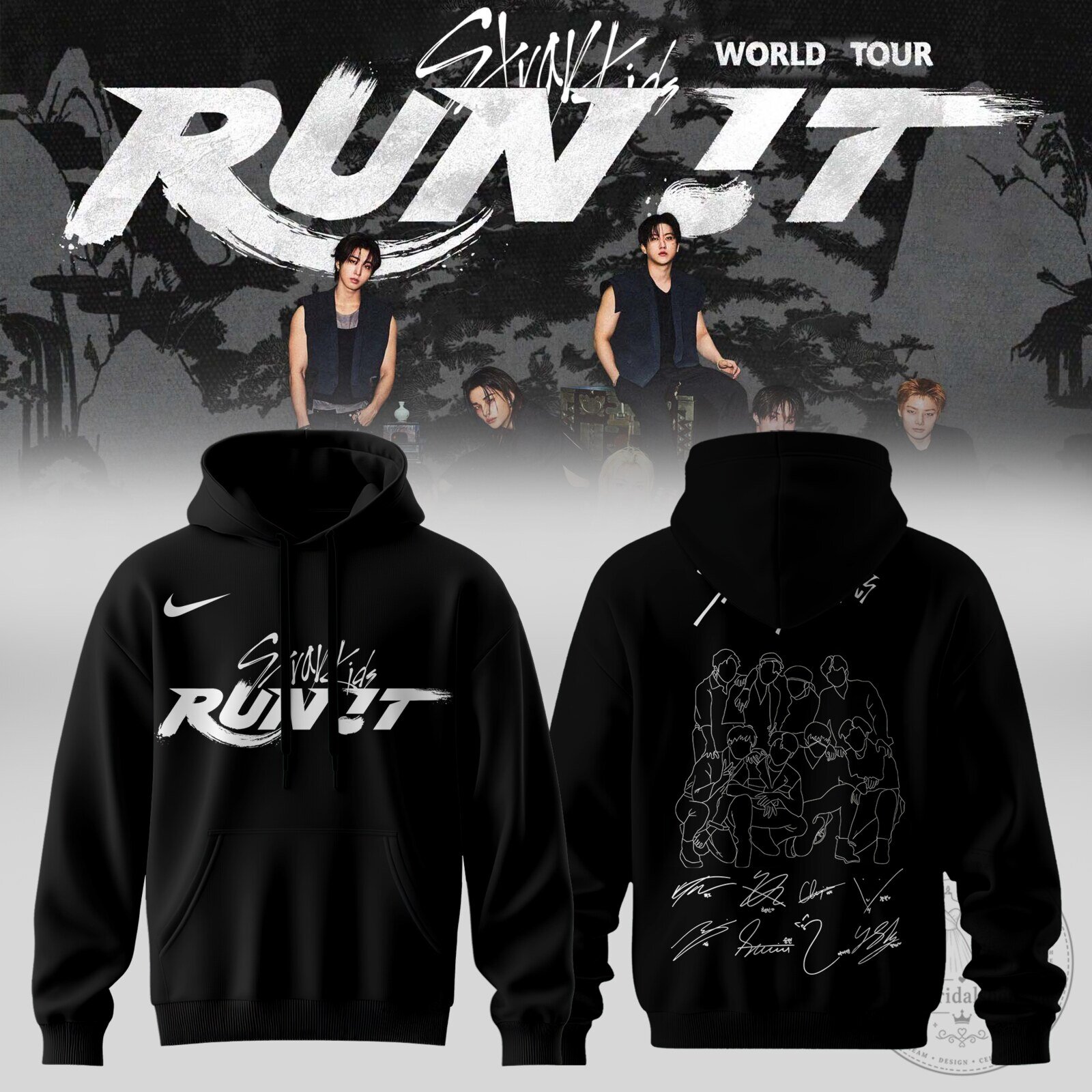 Hoodie for Stray Kids World Tour: RUN IT Edition