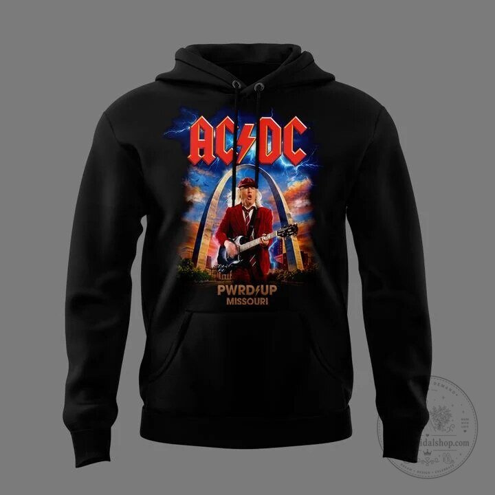 AC/DC Power Up Tour St. Louis Missouri Concert Event Black Hoodie 5 AC/DC Power Up Tour St. Louis Missouri Concert Event Black Hoodie