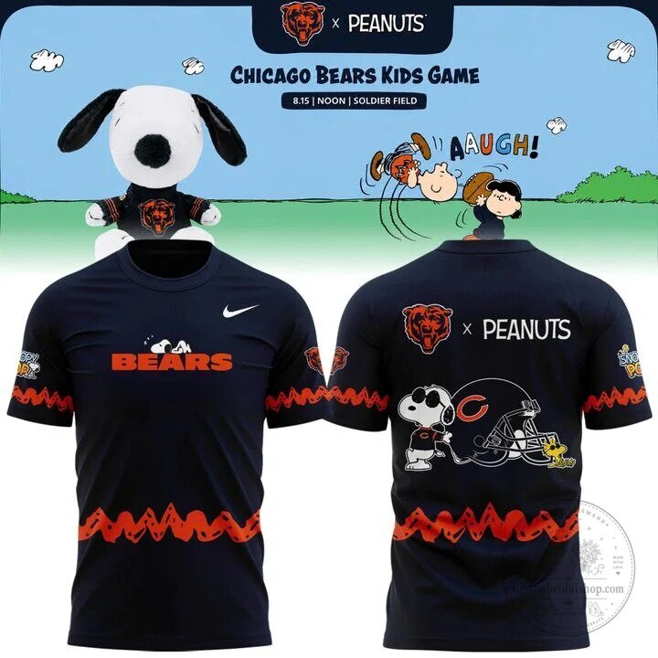 Chicago Bears Shirt Peanuts Snoopy Football Team Graphic T-Shirt
