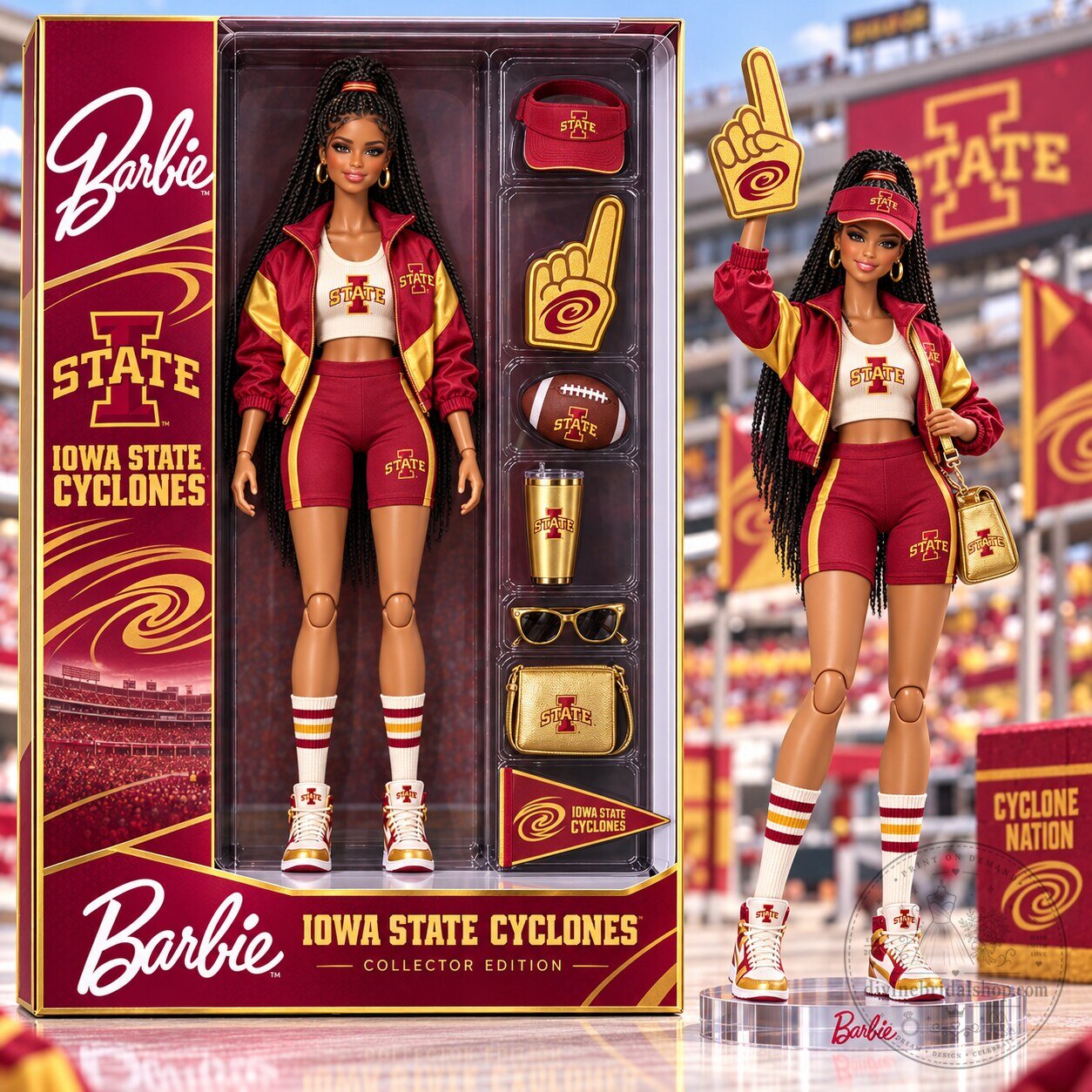 Iowa State Cyclones Barbie Doll Collector Edition Figure
