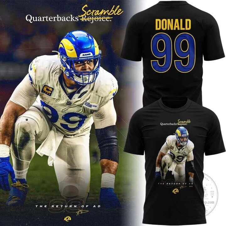 Aaron Donald Los Angeles Rams Football Player Graphic T-Shirt