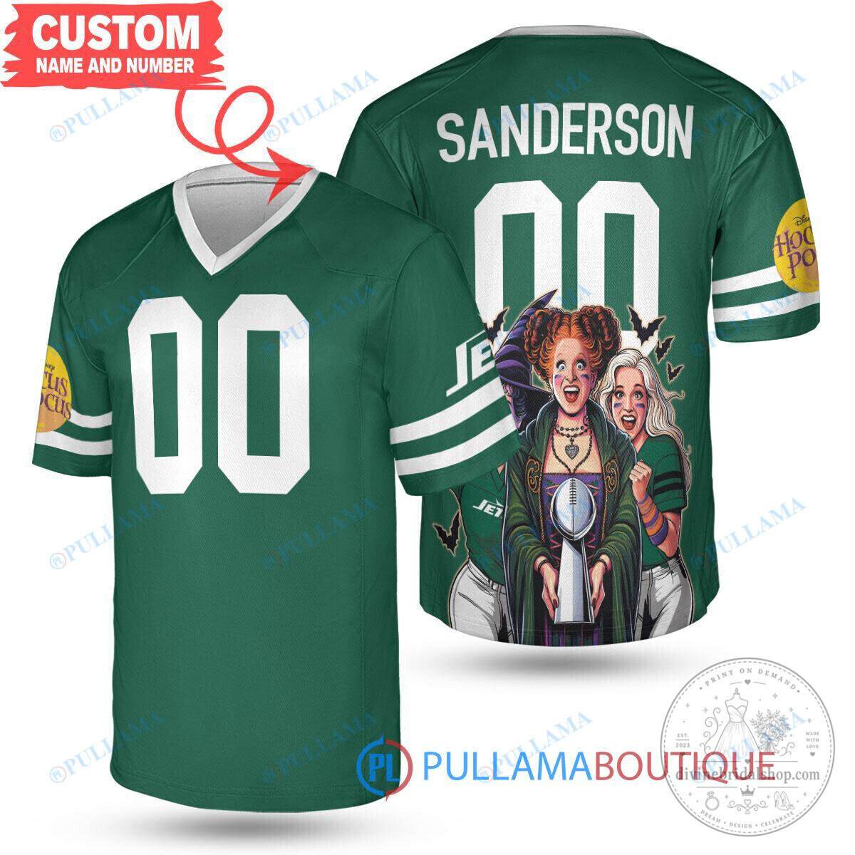 Halloween Sanderson Sisters New York Jets Football Jersey