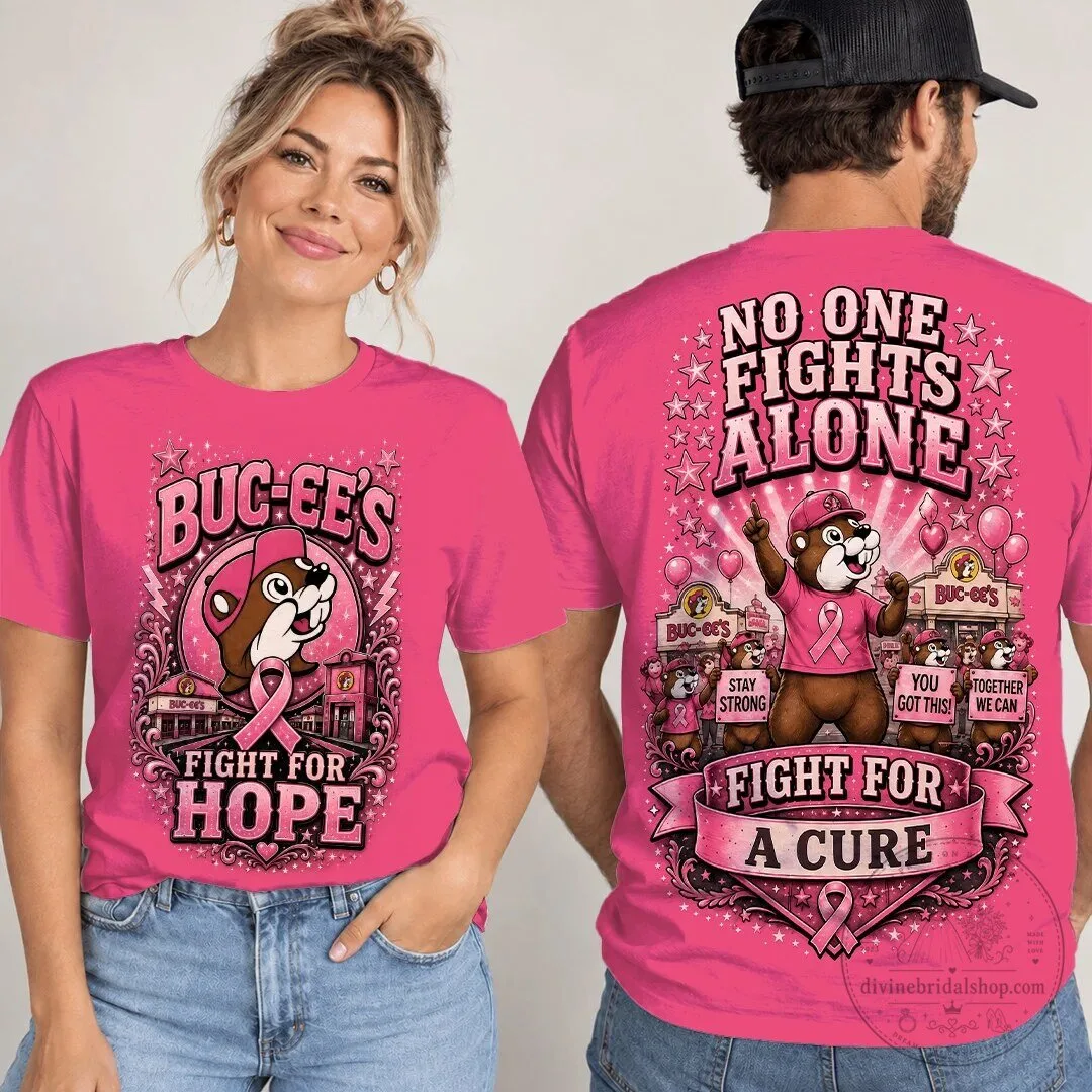 Buc-ee's Breast Cancer Awareness Fight For Hope Pink Ribbon T-Shirt