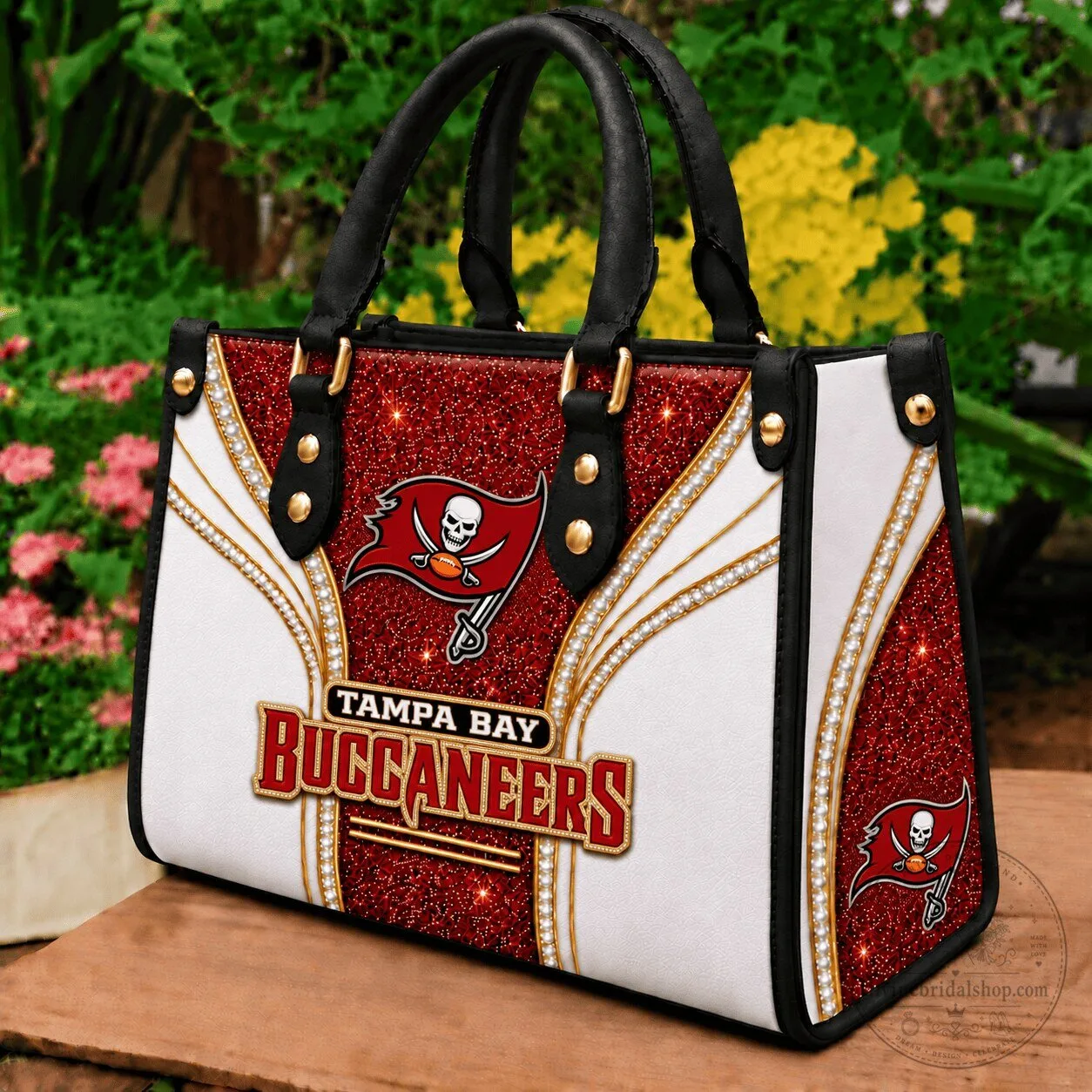 Tampa Bay Buccaneers NFL Premium Glitter Handbag for Women