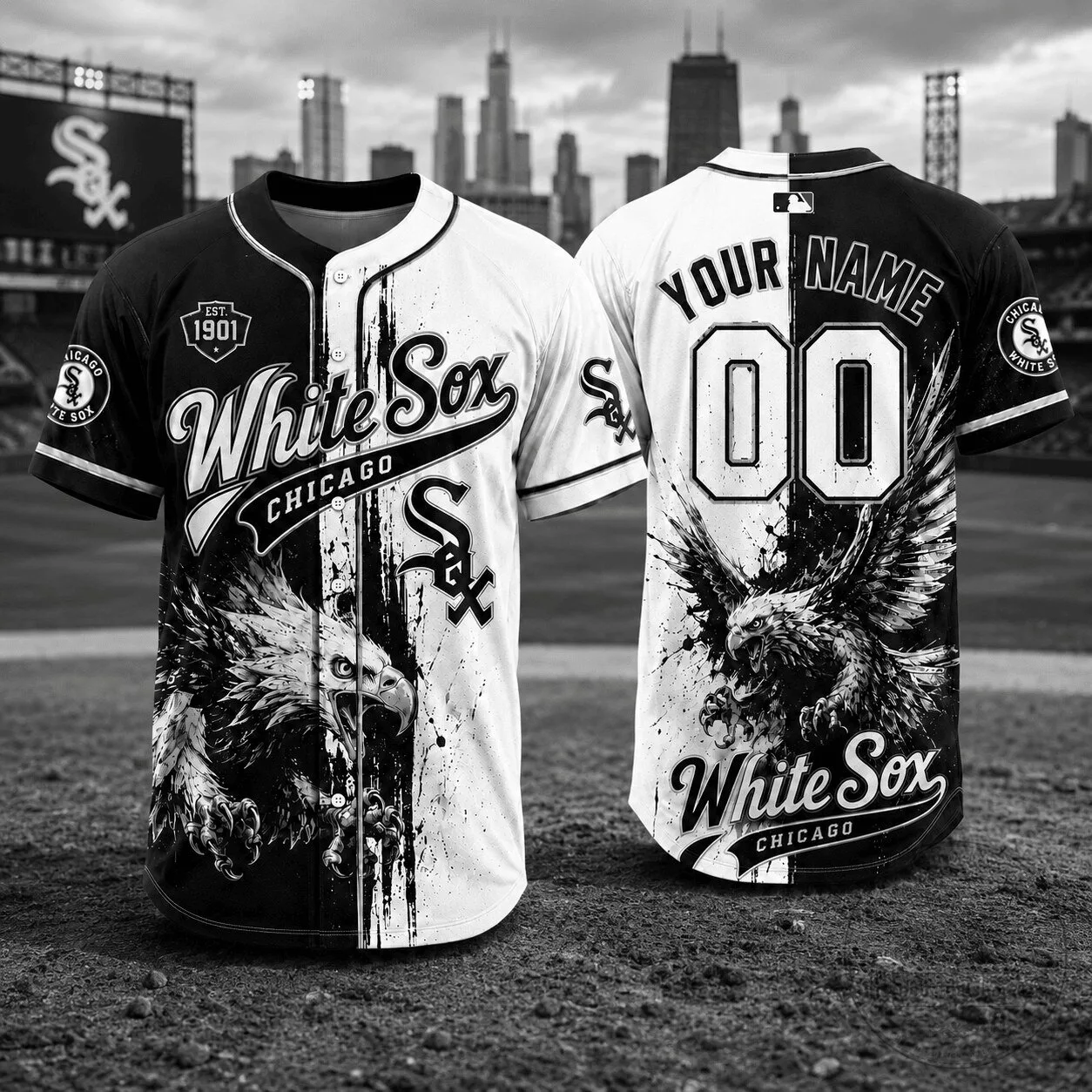 Chicago White Sox MLB Baseball Jersey Personalized with Your Name and Number