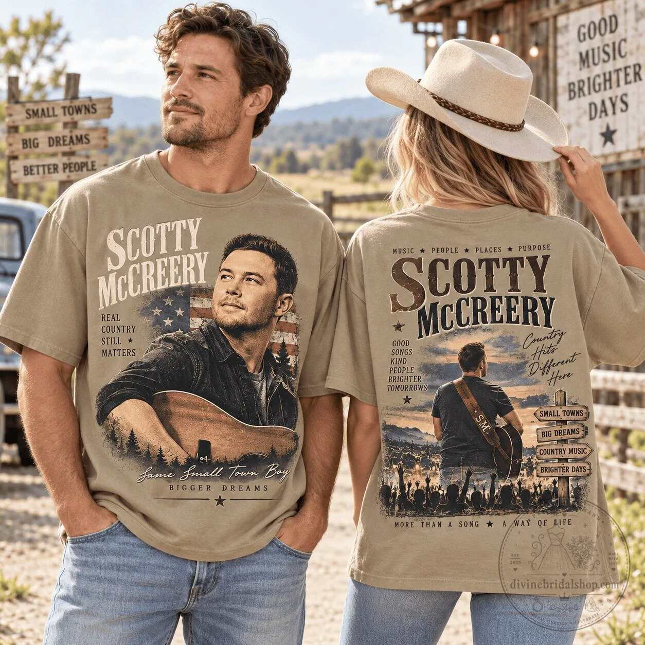 Scotty McCreery Small Town Boy Country Music Fan T-Shirt