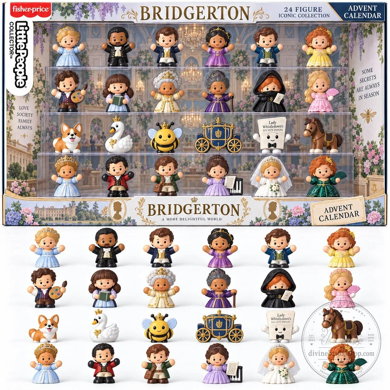 Bridgerton Little People Collector 24 Figure Iconic Collection Advent Calendar