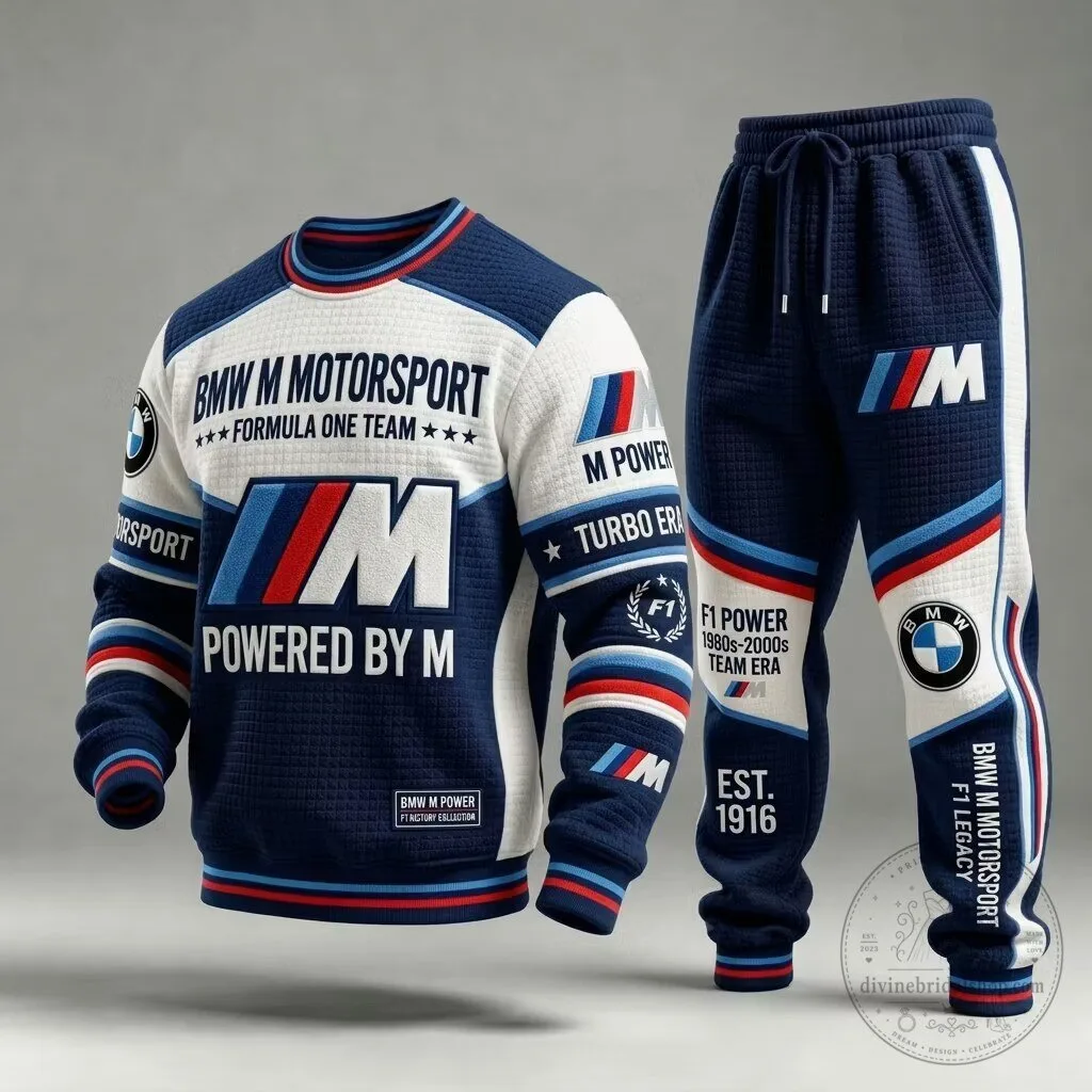 BMW M Motorsport Formula One Team Racing Stripe Sweatshirt and Joggers Set