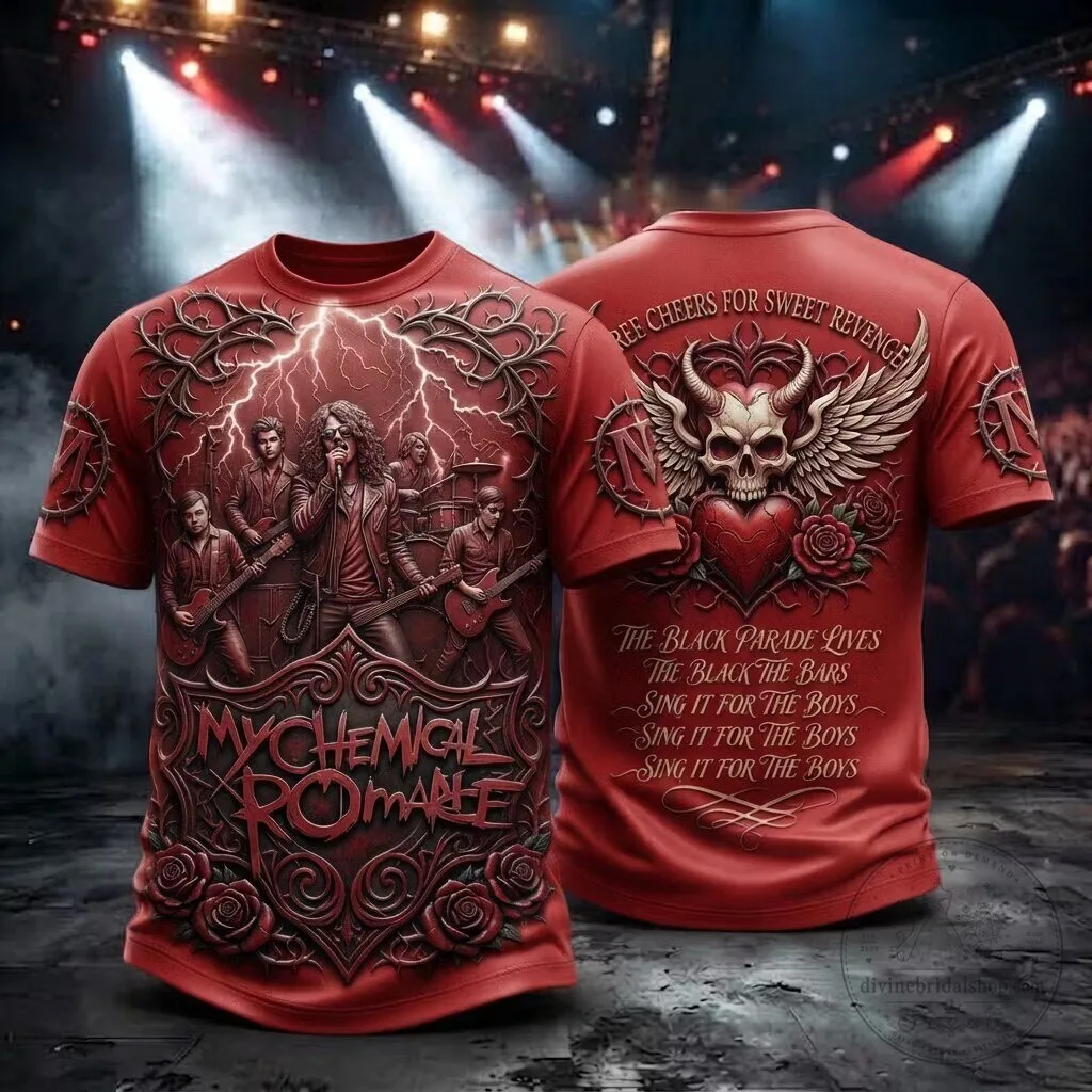 My Chemical Romance The Black Parade Lives Band Concert T-Shirt