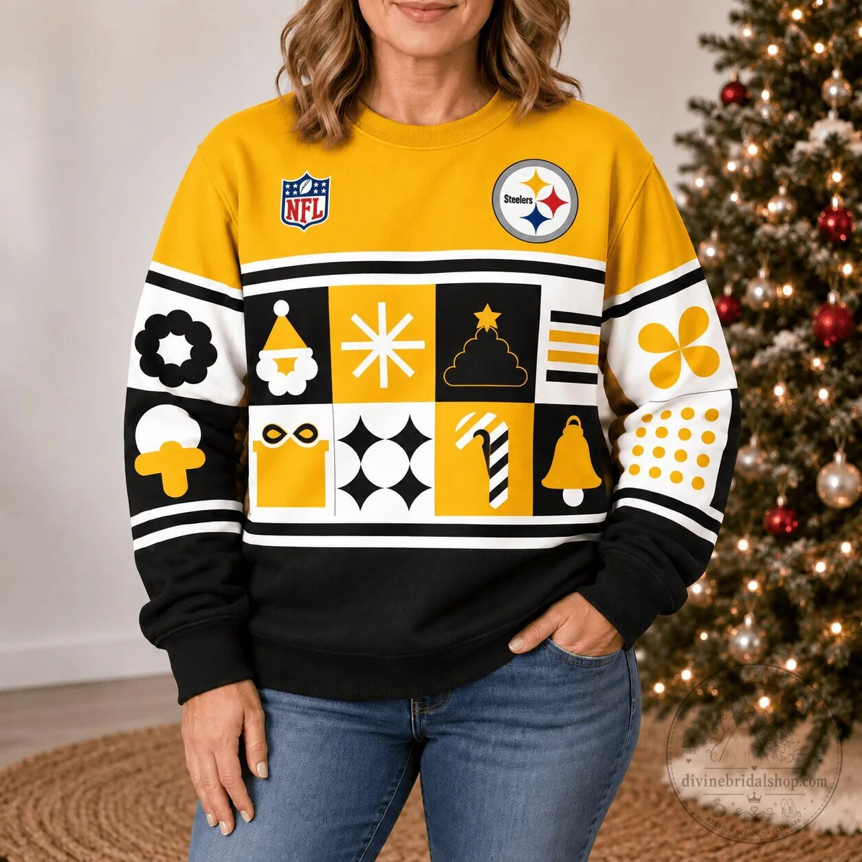Pittsburgh Steelers National Football League Christmas Holiday Ugly Sweater