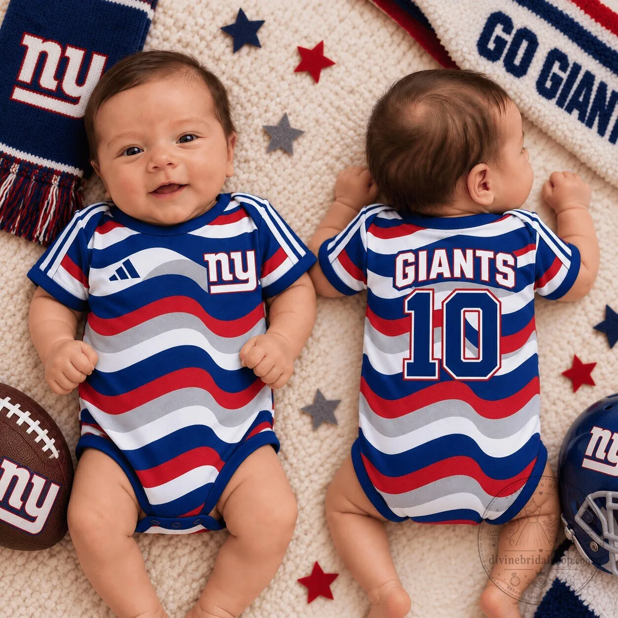 New York Giants Baby Game Day Legend Bodysuit Romper