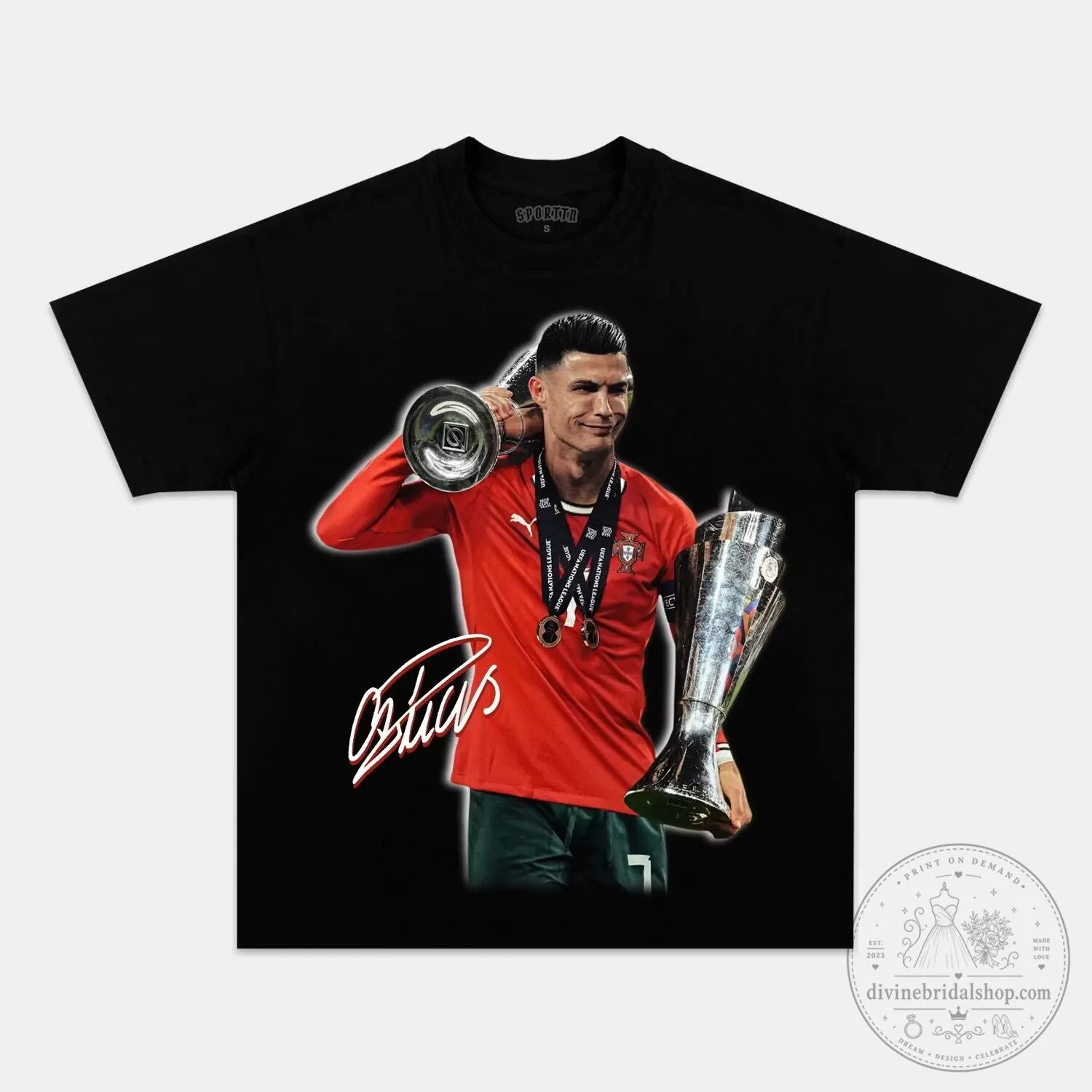 Cristiano Ronaldo Portugal National Football Team Graphic T-Shirt