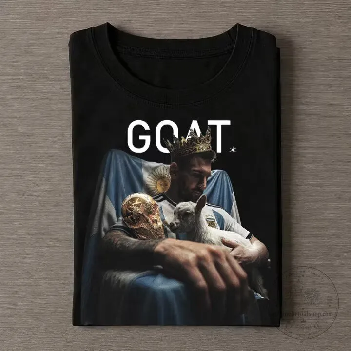 Lionel Messi Argentina GOAT World Cup Champion T-Shirt