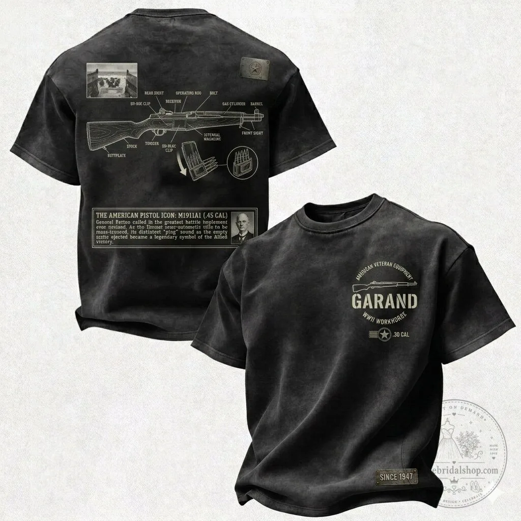 M1 Garand Rifle WWII Workhorse Since 1947 Military T-Shirt
