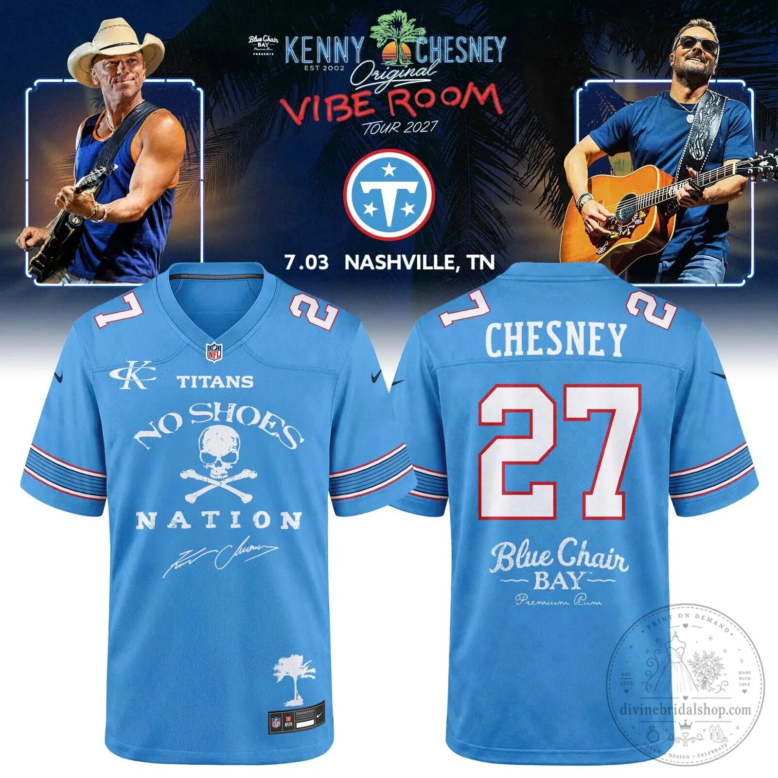 Kenny Chesney Tennessee Titans Vibe Room Tour 2027 Nashville Football Jersey