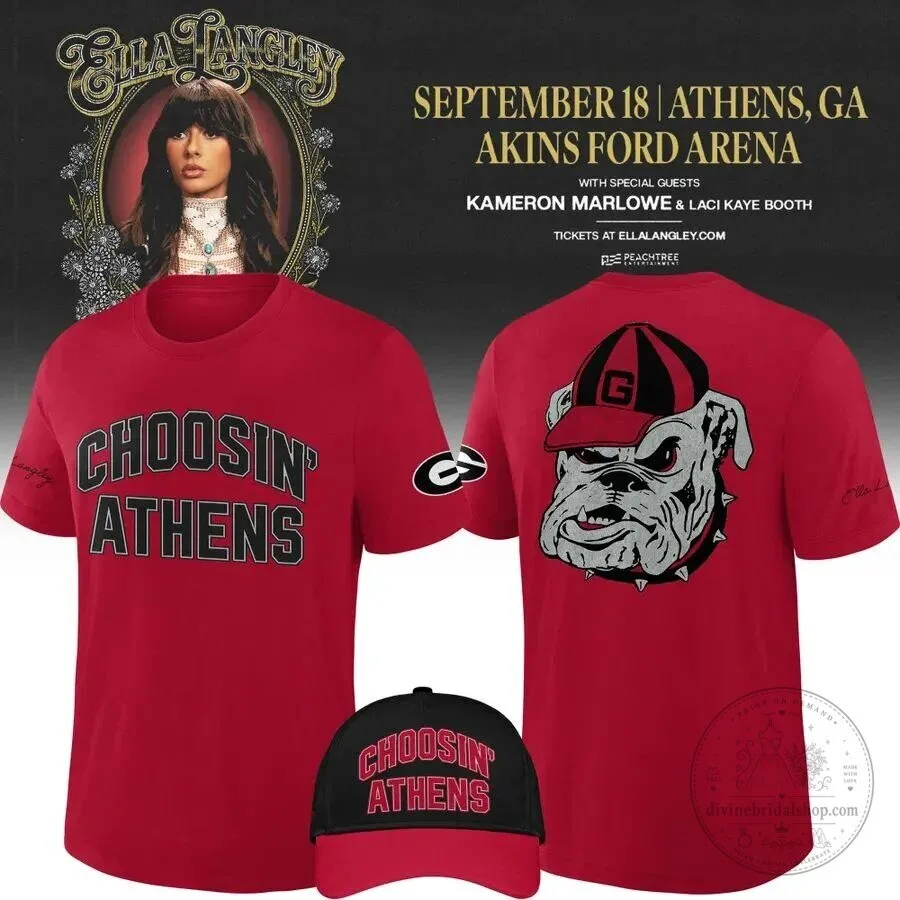 Georgia Bulldogs Concert T-Shirt by Ella Langley Choosin Athens