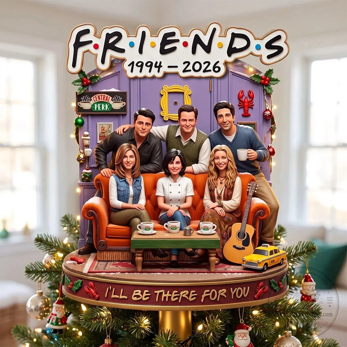 Friends Television Series Christmas Tree Topper Ornament