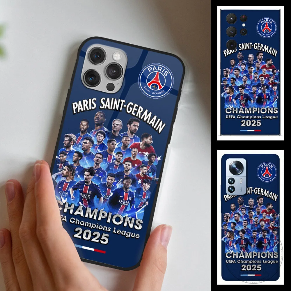 Paris Saint-Germain UEFA Champions League 2025 Champions Football Team Phone Case