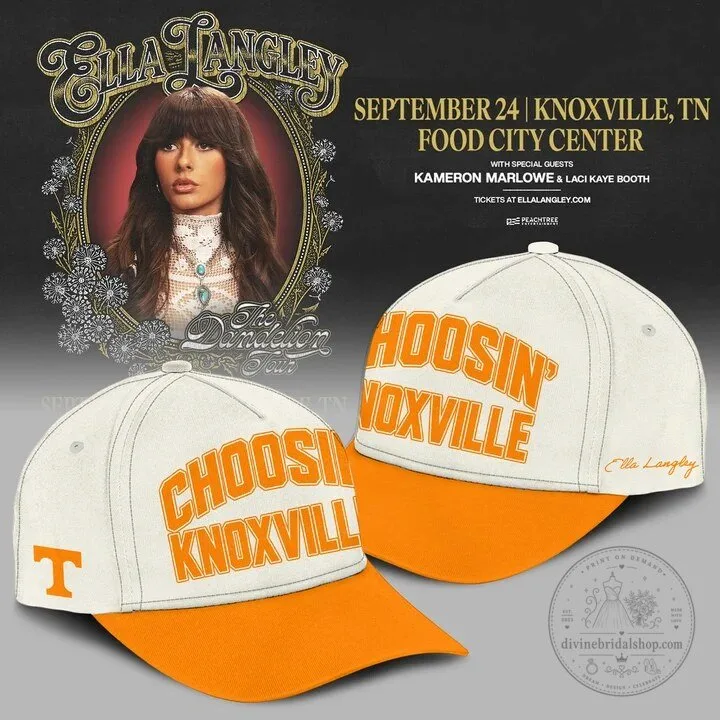 Knoxville Tennessee Volunteers Cap Hat by Ella Langley - The Dandelion Tour Edition