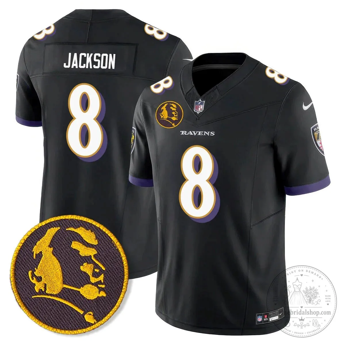 Baltimore Ravens Lamar Jackson John Madden Limited Edition Football Jersey