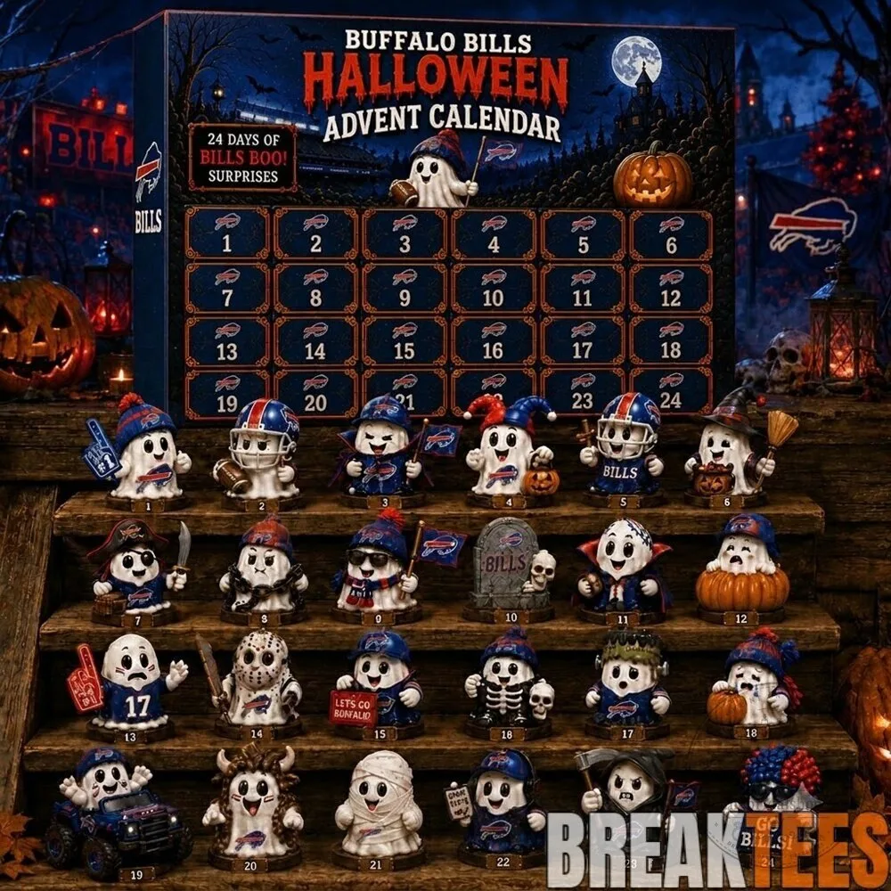 Buffalo Bills Halloween Advent Calendar 24 Days Countdown Figurine Set