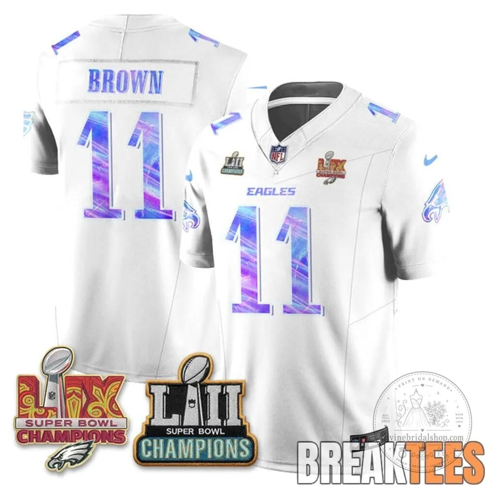 Philadelphia Eagles Jalen Hurts Super Bowl LII Champions Football Jersey 8 Philadelphia Eagles Jalen Hurts Super Bowl LII Champions Football Jersey