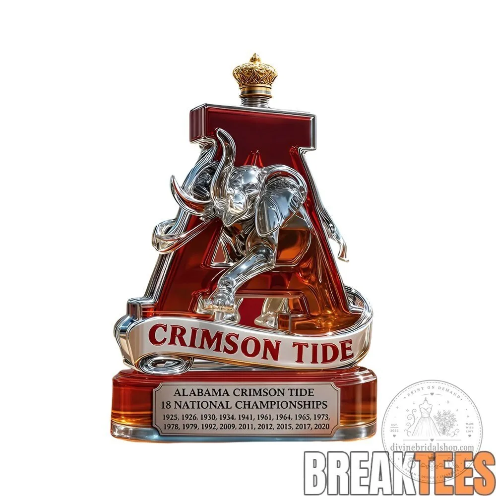 Alabama Crimson Tide 18 National Championships Commemorative Whiskey Bottle 3 Alabama Crimson Tide 18 National Championships Commemorative Whiskey Bottle