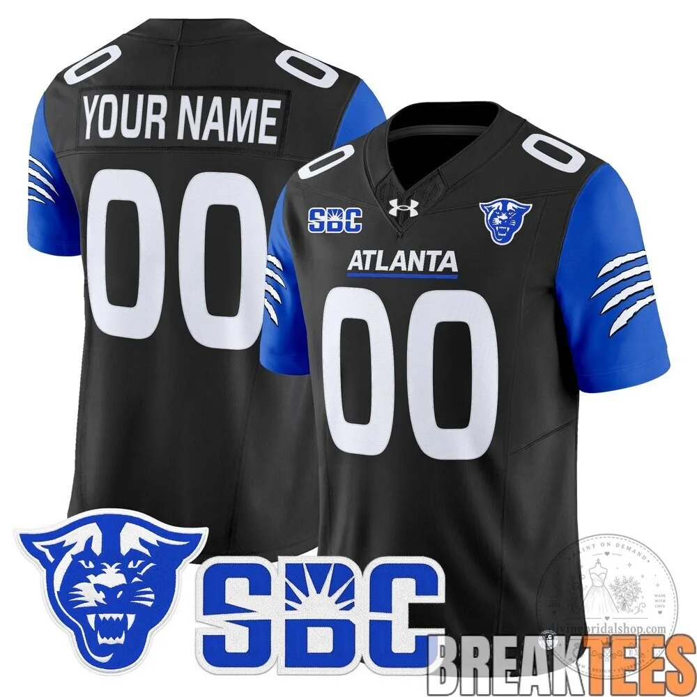 Georgia State Panthers Custom Stitched Football Jersey