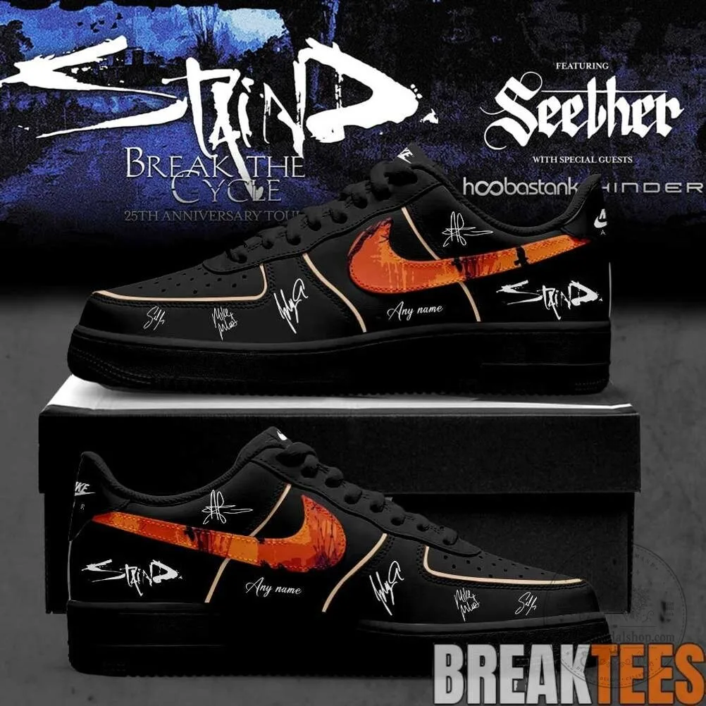 Staind Break The Cycle 25th Anniversary Tour Signature Custom Shoes 6 Staind Break The Cycle 25th Anniversary Tour Signature Custom Shoes