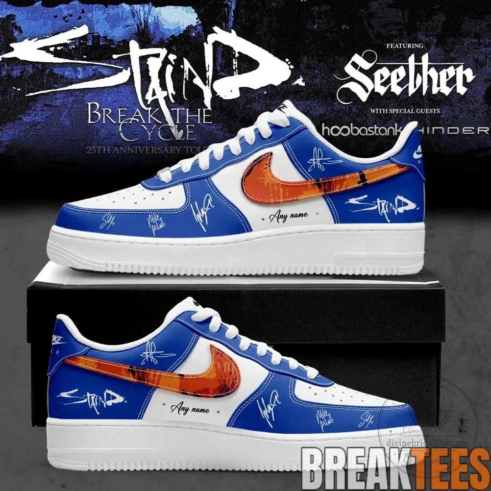 Staind Break The Cycle 25th Anniversary Tour Signature Custom Shoes 9 Staind Break The Cycle 25th Anniversary Tour Signature Custom Shoes