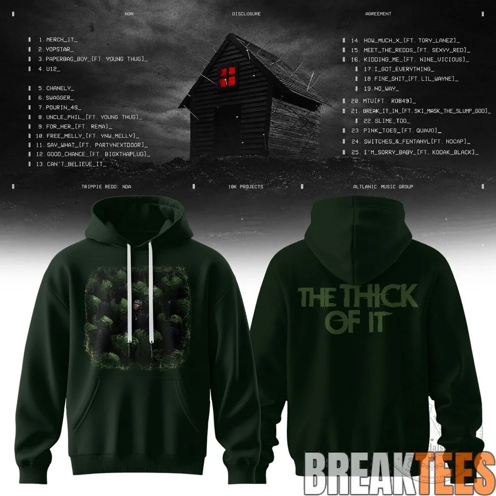 Trippie Redd Non Disclosure Agreement Album Art Black Hoodie 18 Trippie Redd Non Disclosure Agreement Album Art Black Hoodie