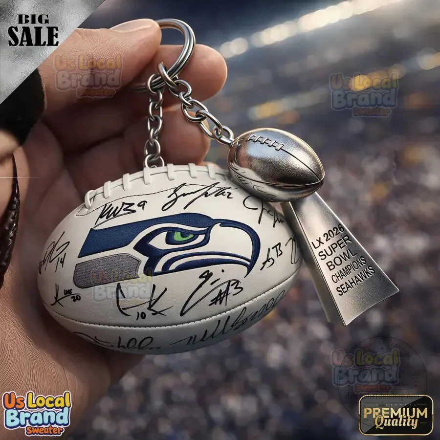 Seattle Seahawks Super Bowl Champions Football Helmet Keychain 3 Seattle Seahawks Super Bowl Champions Football Helmet Keychain