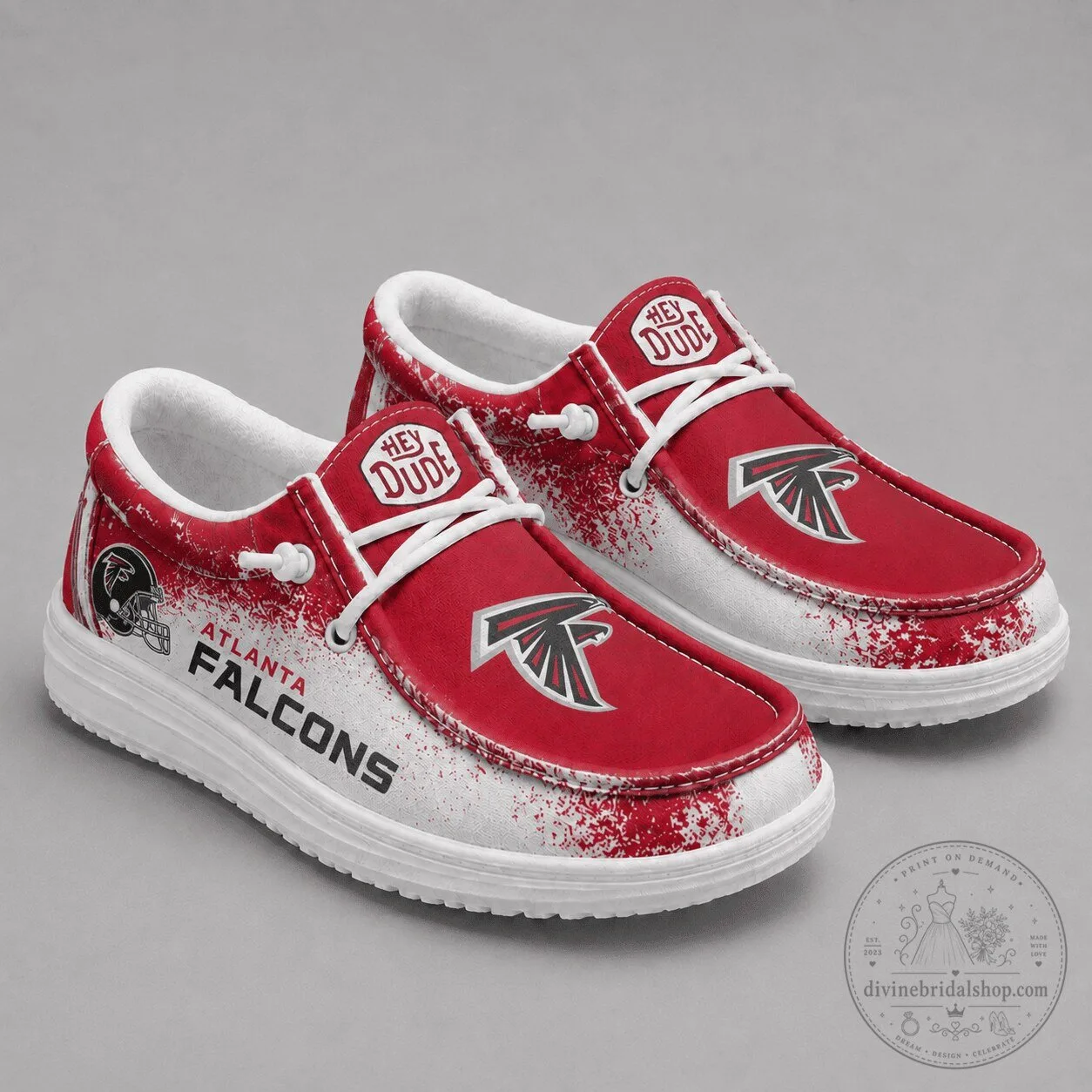 Atlanta Falcons Hey Dude Shoes Custom Football Team Fan Footwear