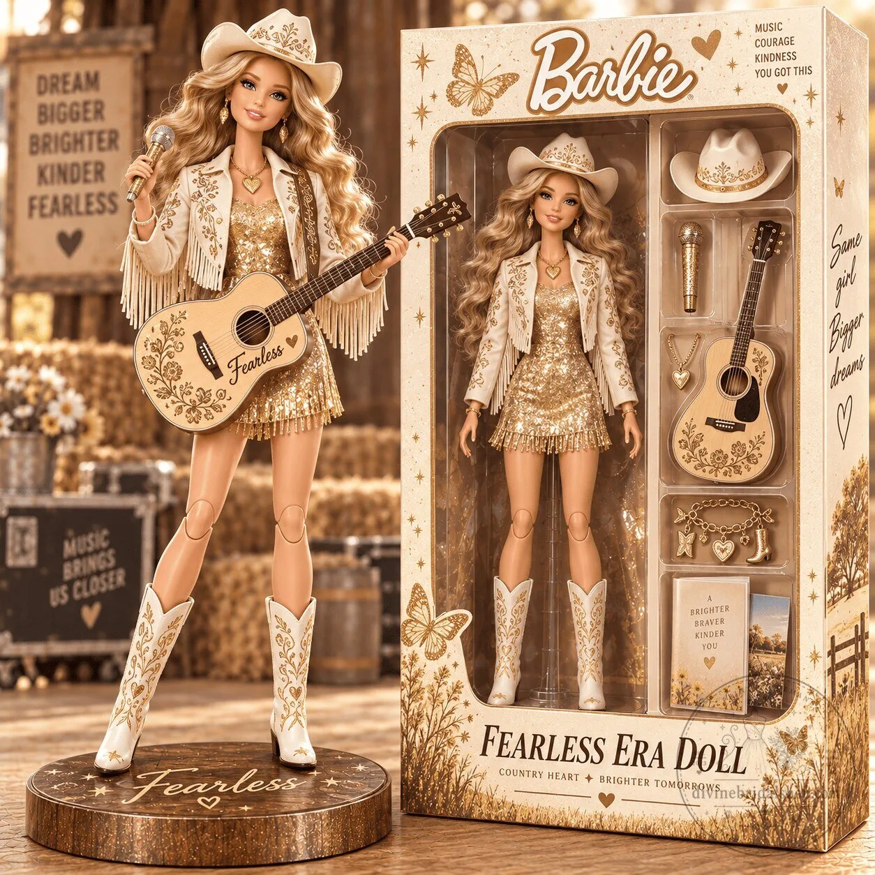 Barbie Fearless Era Doll with Guitar and Accessories