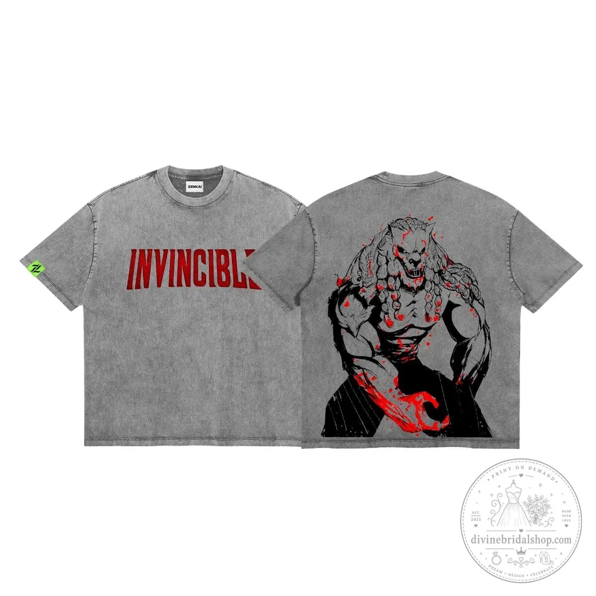 Invincible The Scourge of Godship Werewolf Graphic T-Shirt