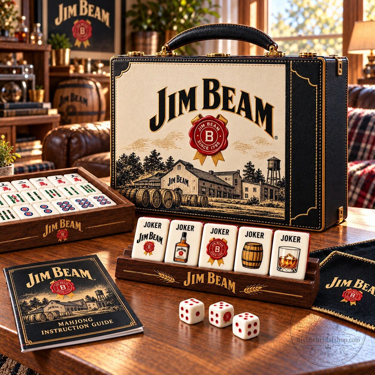 Jim Beam Premium Mahjong Game Set
