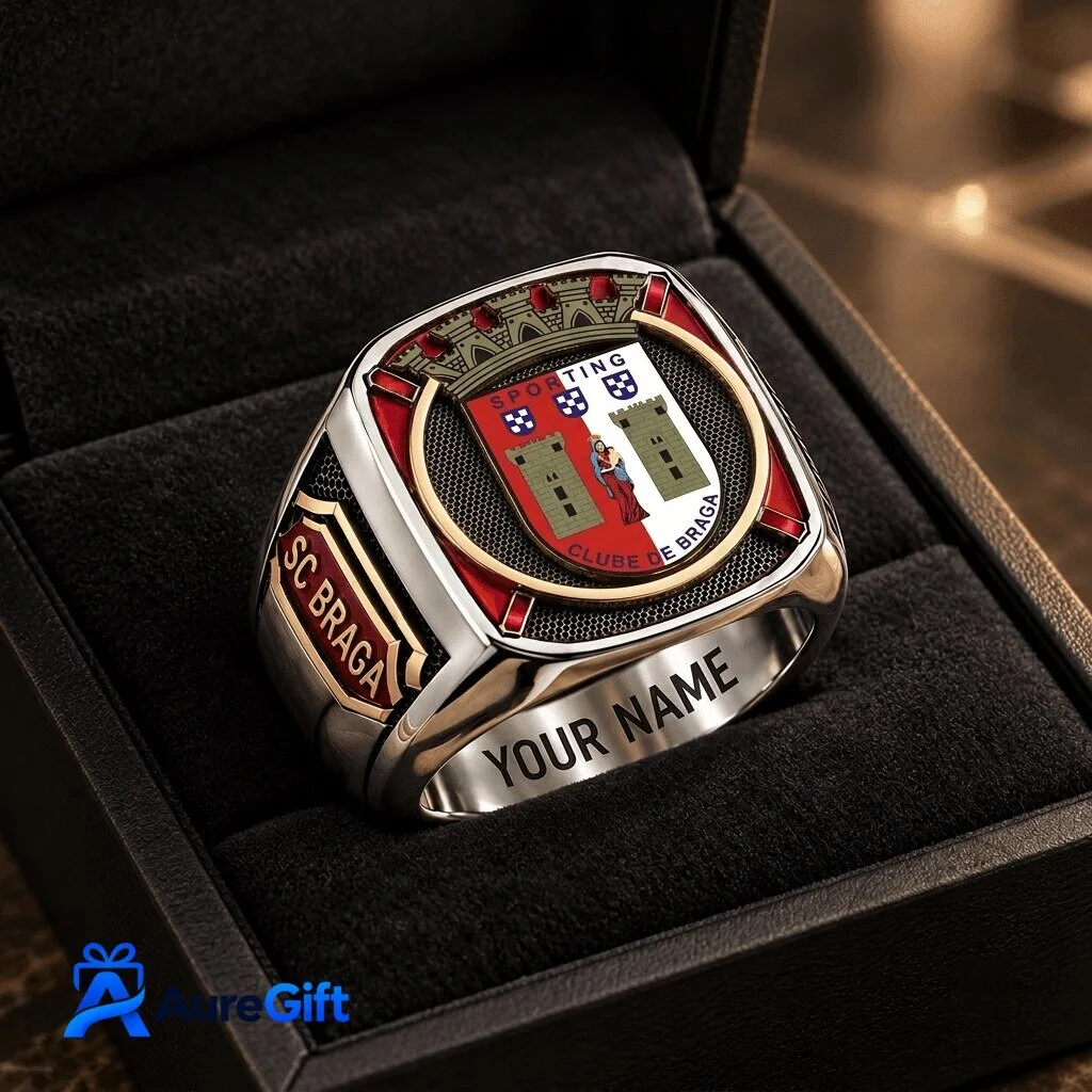 Sporting Clube de Braga Primeira Liga Custom Fan Ring with Your Name Engraved